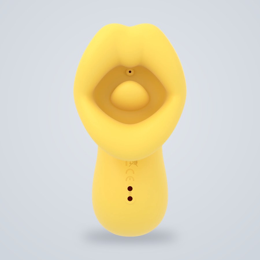 Yellow lip-shaped Lemmy toy