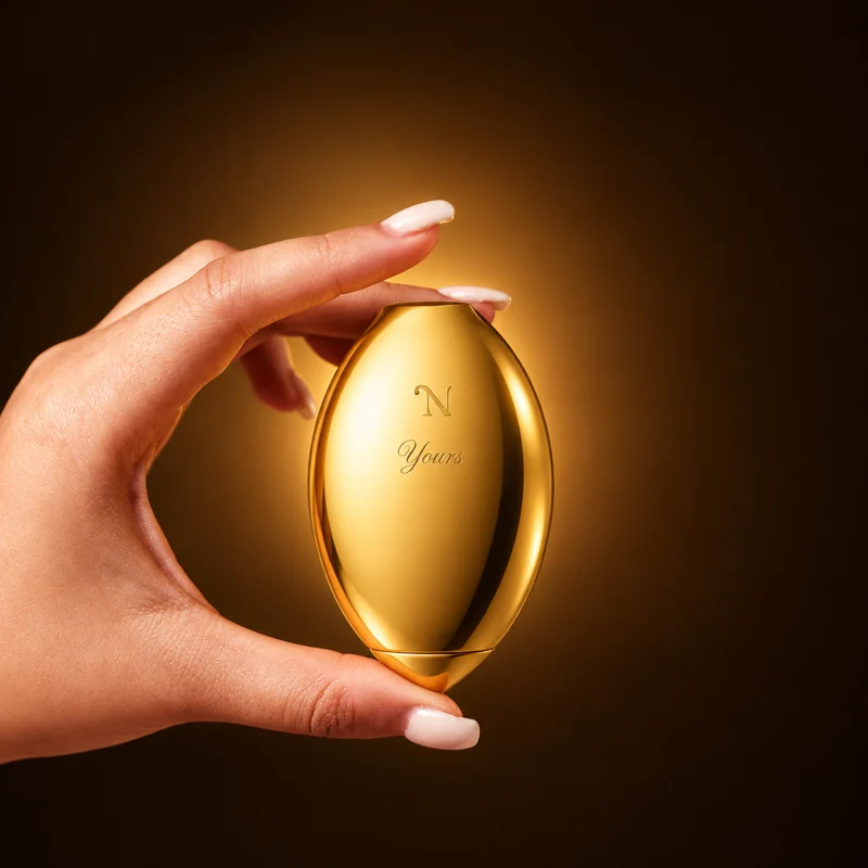 A hand holding the first-ever Golden Lem